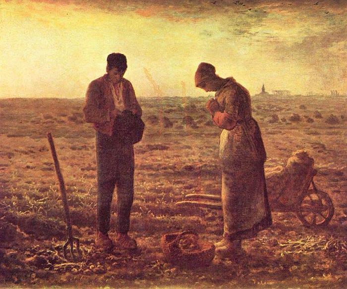 jean-francois millet The Angelus, Germany oil painting art